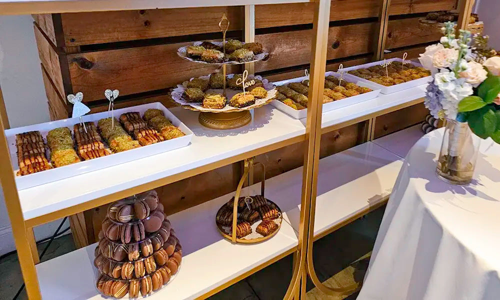 authentic baklava setup for weddings and events