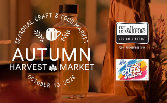 Autumn Harvest Market 2026 poster for October 10 at Helms Design District