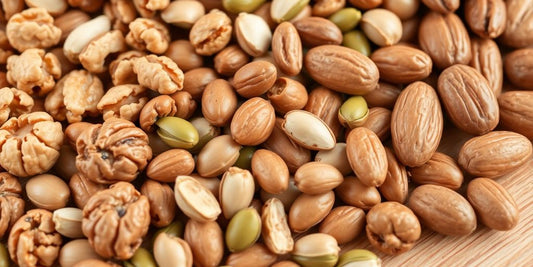 Close-up of nuts for making baklava.