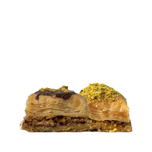 Jackie's Middle Eastern Sugar-free Half Pistachio & Half Chocolate Baklava - Small